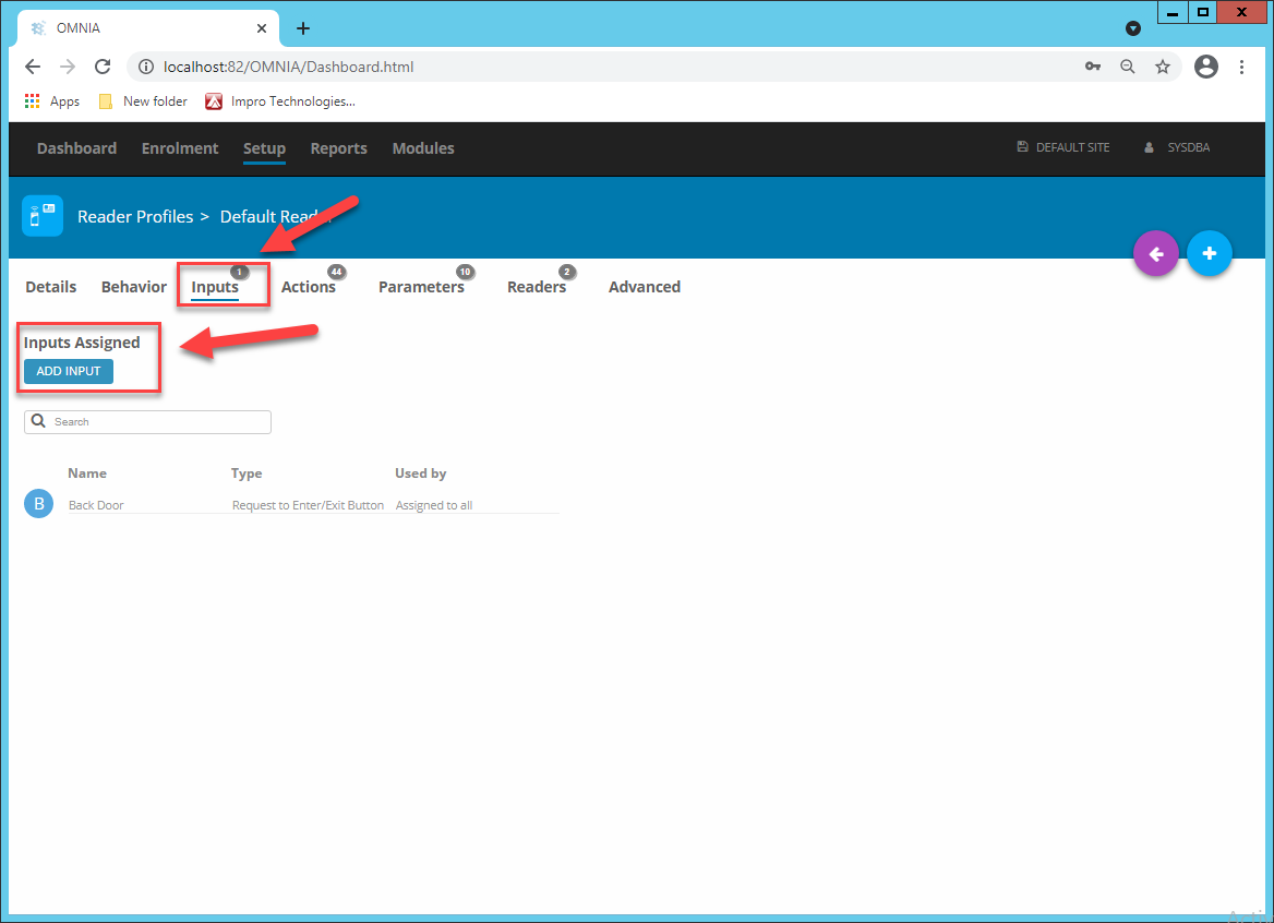 Create a Site Lockdown Input for OMNIA | PMT Security