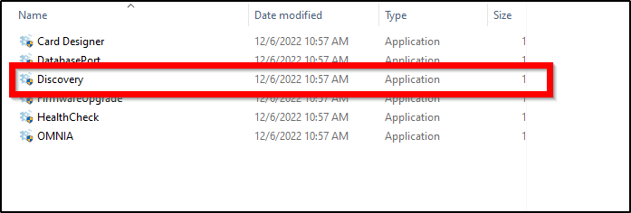 OMNIA Discovery Tool
