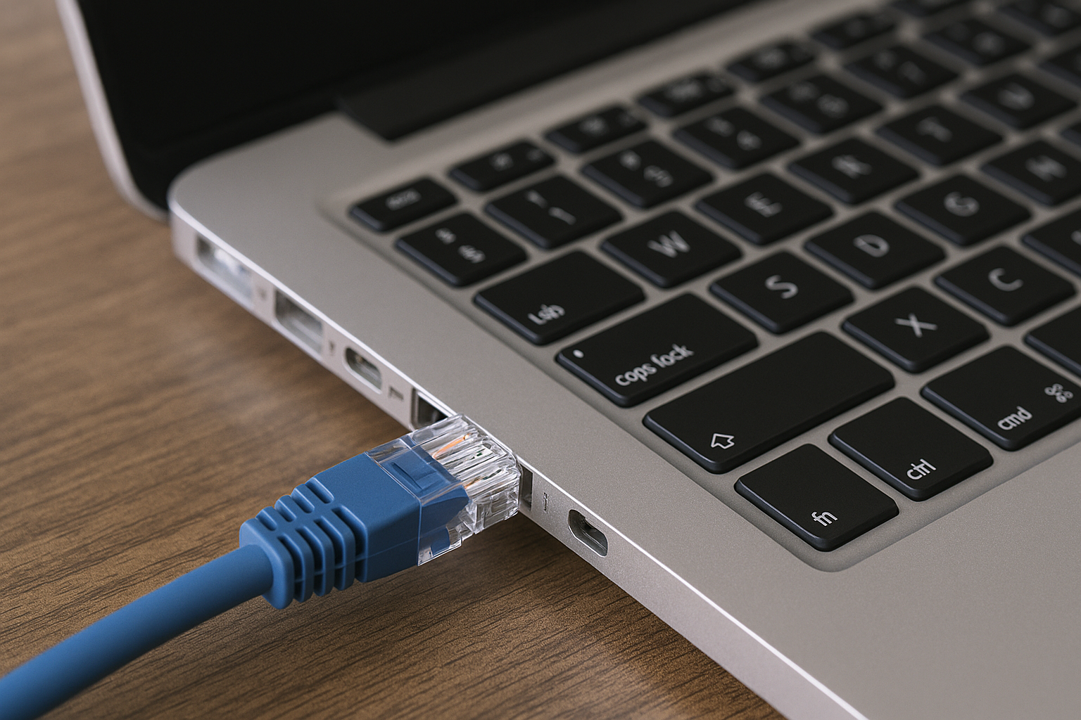 Laptop with Direct Connection using Ethernet Cable