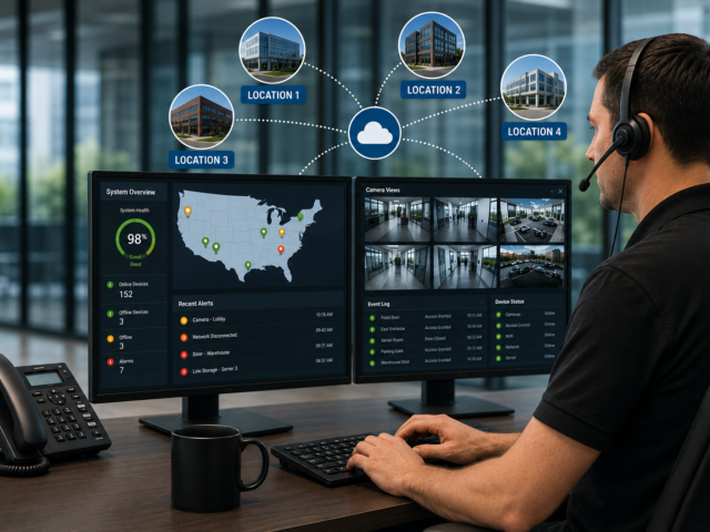 Remote Technical Support for Multi-Site Security Systems