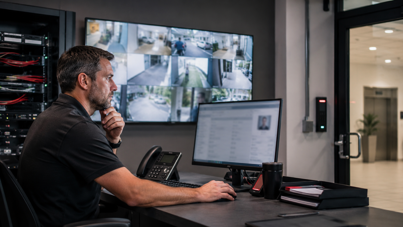 Connected security system planning for access control video surveillance visitor management and network infrastructure