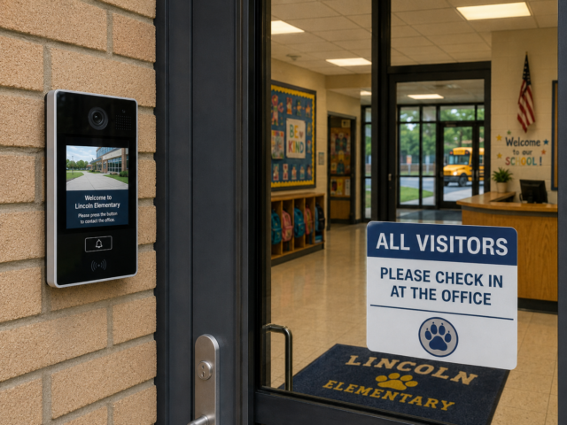 School Entrance Security: Intercom, Visitor Management, and Access Control
